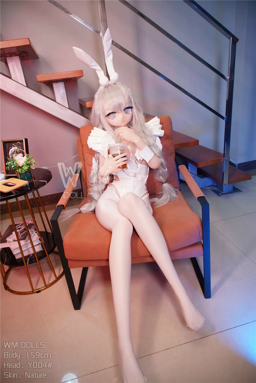 WM S-TPE 159cm (5ft2) Anime TPE Sex Doll with PVC Head #004